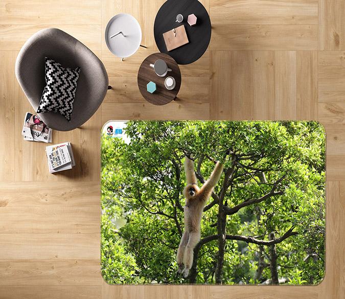 3D Hanging Monkey 282 Non Slip Rug Mat Mat AJ Creativity Home 