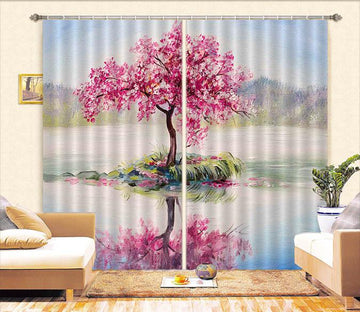 3D Tree Painting 533 Curtains Drapes Wallpaper AJ Wallpaper 