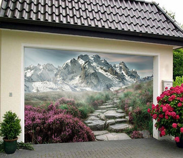 3D Snow Mountain Stone Road 156 Garage Door Mural Wallpaper AJ Wallpaper 