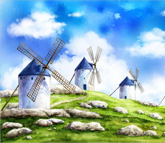 Windmills Wallpaper AJ Wallpaper 