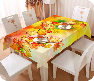 3D Bright Maple Leaves 638 Tablecloths Wallpaper AJ Wallpaper 