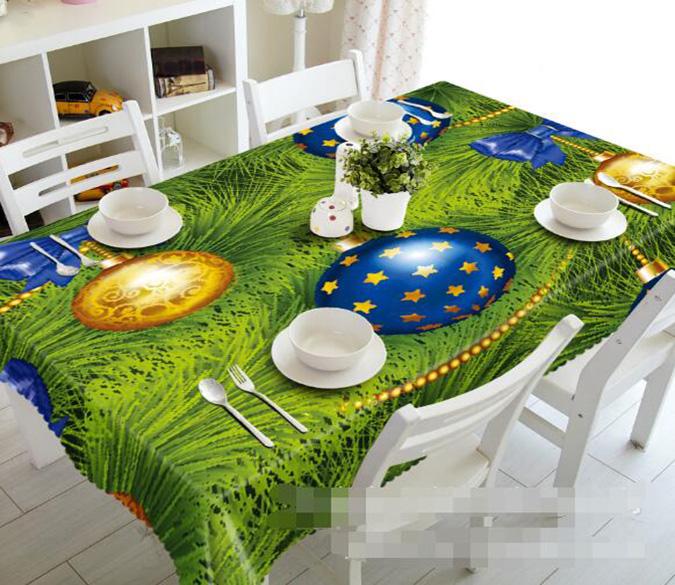 3D Christmas Tree Balls 1465 Tablecloths Wallpaper AJ Wallpaper 
