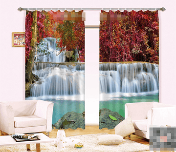 3D Pretty Vine Waterfall 1053 Curtains Drapes Wallpaper AJ Wallpaper 