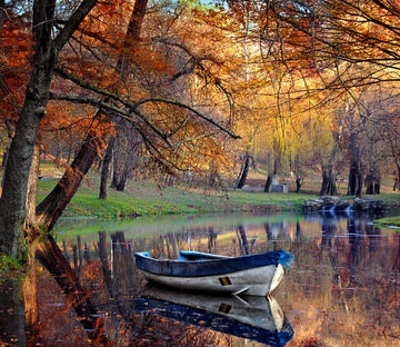 Solitary Boat Wallpaper AJ Wallpaper 