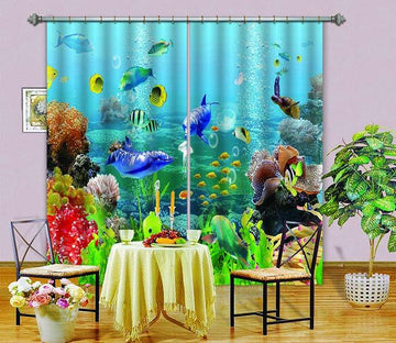 3D Lively Ocean World 797 Curtains Drapes Wallpaper AJ Wallpaper 