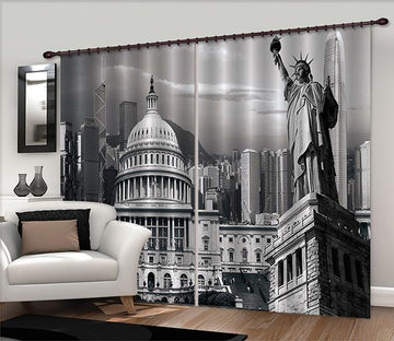 3D New York Buildings 334 Curtains Drapes Wallpaper AJ Wallpaper 