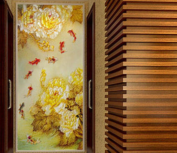 Goldfish Peonies Wallpaper AJ Wallpaper 