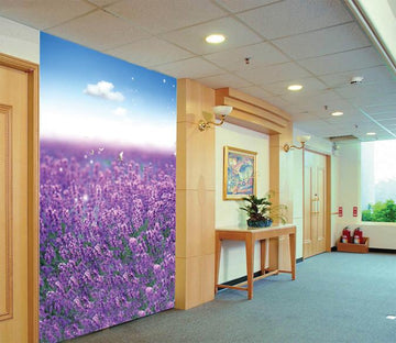 Purple Flowers Field 3 Wallpaper AJ Wallpaper 