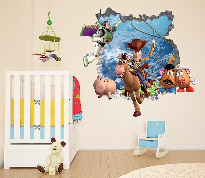 3D Toy Story 73 Broken Wall Murals Wallpaper AJ Wallpaper 