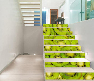 3D Fresh Kiwi Slices 1278 Stair Risers Wallpaper AJ Wallpaper 