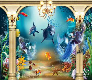 Sea Bottom Mermaids Wallpaper AJ Wallpaper 