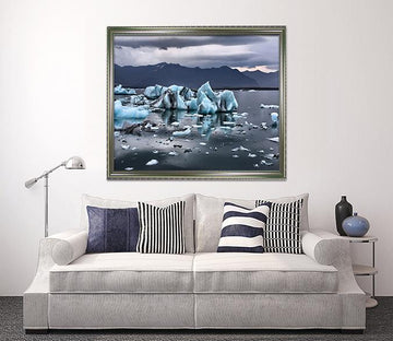 3D Melting Ice 177 Fake Framed Print Painting Wallpaper AJ Creativity Home 
