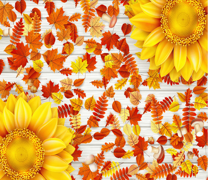 3D Blossoms And Leaves Floor Mural Wallpaper AJ Wallpaper 2 