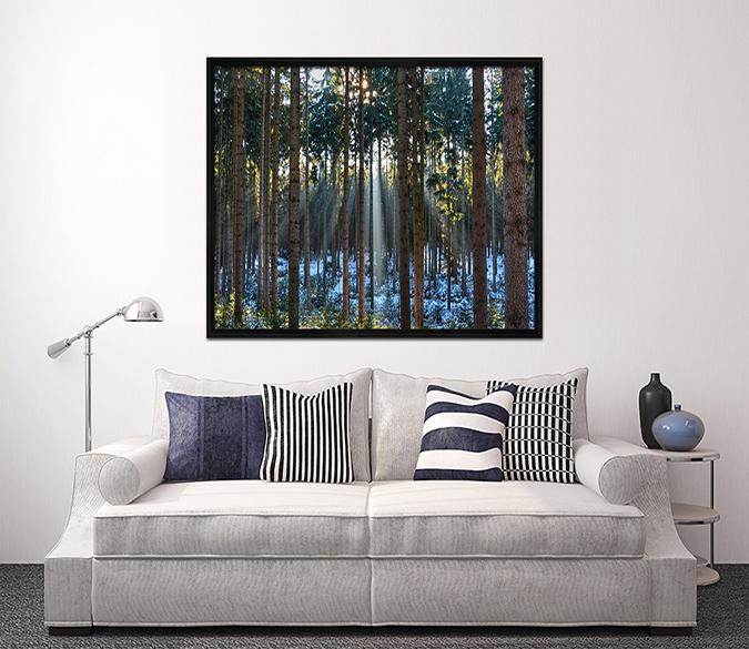 3D Sunshine Melting 049 Fake Framed Print Painting Wallpaper AJ Creativity Home 