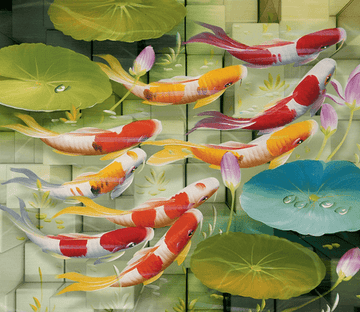 3D Beautiful Fishes Floor Mural Wallpaper AJ Wallpaper 2 