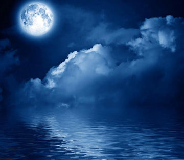 Full Moon Sea Wallpaper AJ Wallpaper 
