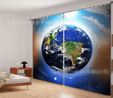 3D Space Earth 2146 Curtains Drapes Wallpaper AJ Wallpaper 