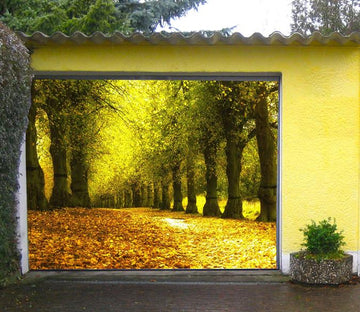 3D Falling Leaves Trees 252 Garage Door Mural Wallpaper AJ Wallpaper 