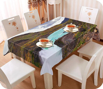 3D River Waterfall 730 Tablecloths Wallpaper AJ Wallpaper 