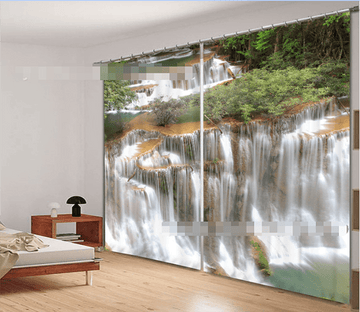 3D Forest River Falls 2177 Curtains Drapes Wallpaper AJ Wallpaper 