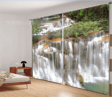 3D Forest River Falls 2177 Curtains Drapes Wallpaper AJ Wallpaper 