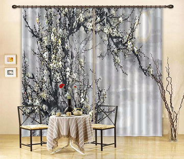 3D Plum Flowers 564 Curtains Drapes Wallpaper AJ Wallpaper 