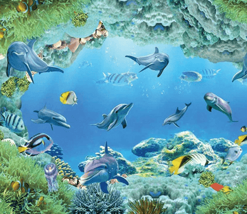 3D Charming Ocean Floor Mural Wallpaper AJ Wallpaper 2 