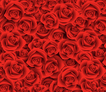 3D Red Flowers Floor Mural Wallpaper AJ Wallpaper 2 