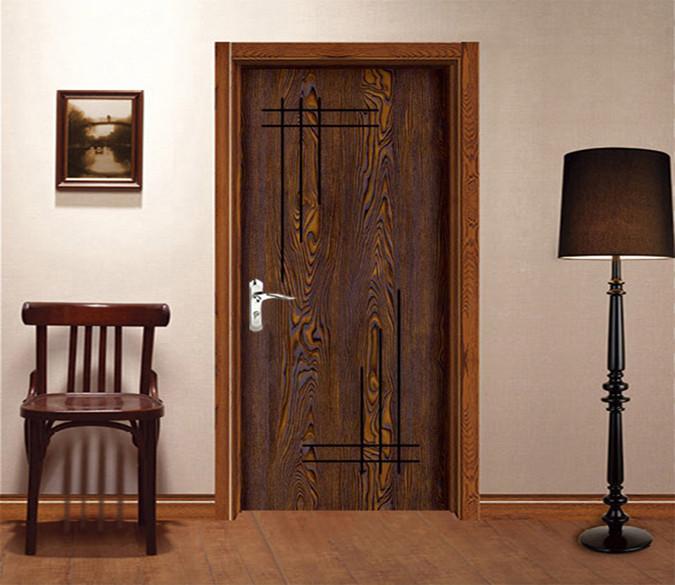 3D Wooden Plank Lines 43 Door Mural Wallpaper AJ Wallpaper 