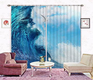 3D Sea Huge Wave 172 Curtains Drapes Wallpaper AJ Wallpaper 