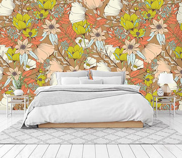 3D Colorful Flowers 018 Wallpaper AJ Wallpaper 