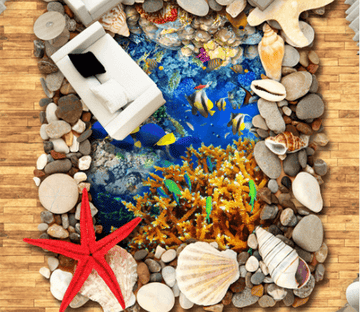 3D Sea Treasures Floor Mural Wallpaper AJ Wallpaper 2 