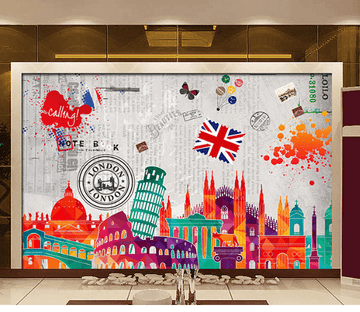 Colorful London Wallpaper AJ Wallpaper 