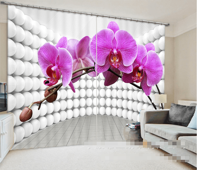 3D Phalaenopsis 1000 Curtains Drapes Wallpaper AJ Wallpaper 
