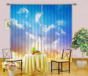 3D Sunset Sky Curtains Drapes Wallpaper AJ Wallpaper 