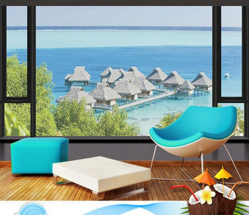 Seaside Houses 2 Wallpaper AJ Wallpaper 