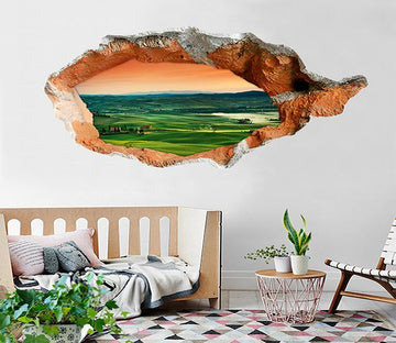 3D Vast Green Mountains 323 Broken Wall Murals Wallpaper AJ Wallpaper 