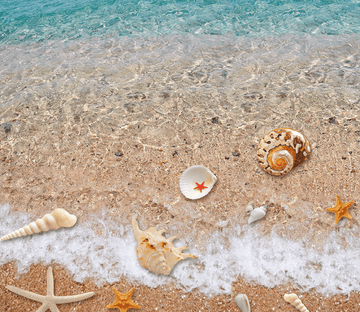 3D Beach Beautiful Things Floor Mural Wallpaper AJ Wallpaper 2 