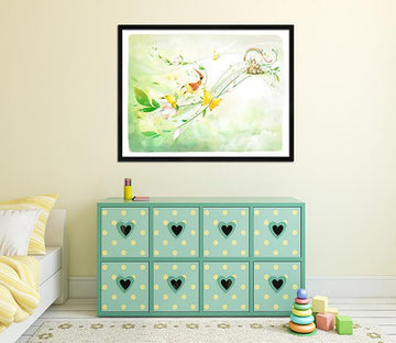 3D Small Castle 010 Fake Framed Print Painting Wallpaper AJ Creativity Home 