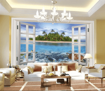 Window Sea World Wallpaper AJ Wallpaper 