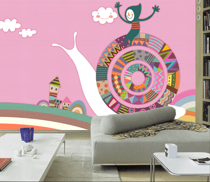 3D Colorful Snail Wallpaper AJ Wallpaper 