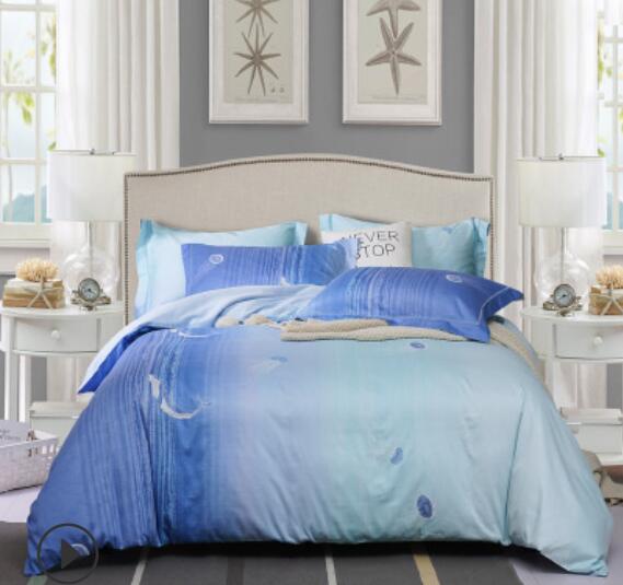 3D Blue Gradient 20141 Bed Pillowcases Quilt