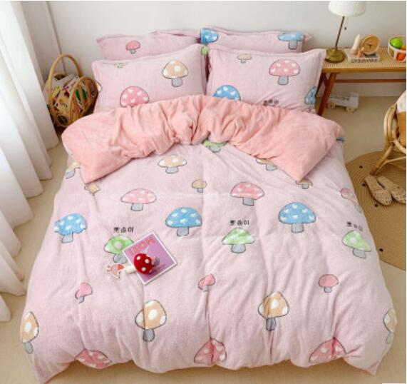 3D Colored Mushrooms 30129 Bed Pillowcases Quilt