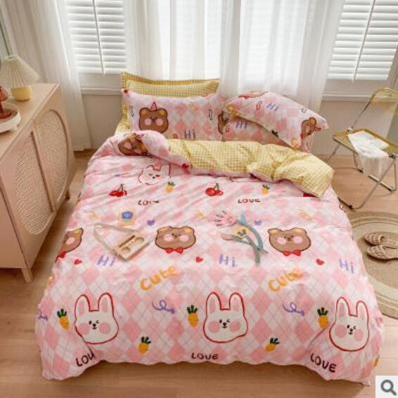 3D Bear Rabbit 40161 Bed Pillowcases Quilt