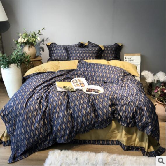 3D Black Yellow Pattern 40038 Bed Pillowcases Quilt