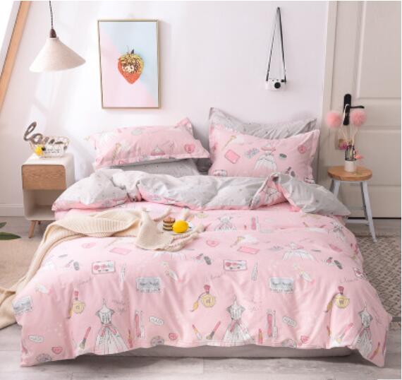 3D Pink Skirt Perfume 30182 Bed Pillowcases Quilt