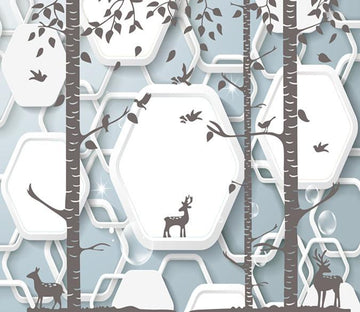 3D Forest Deer 981 Wallpaper AJ Wallpaper 