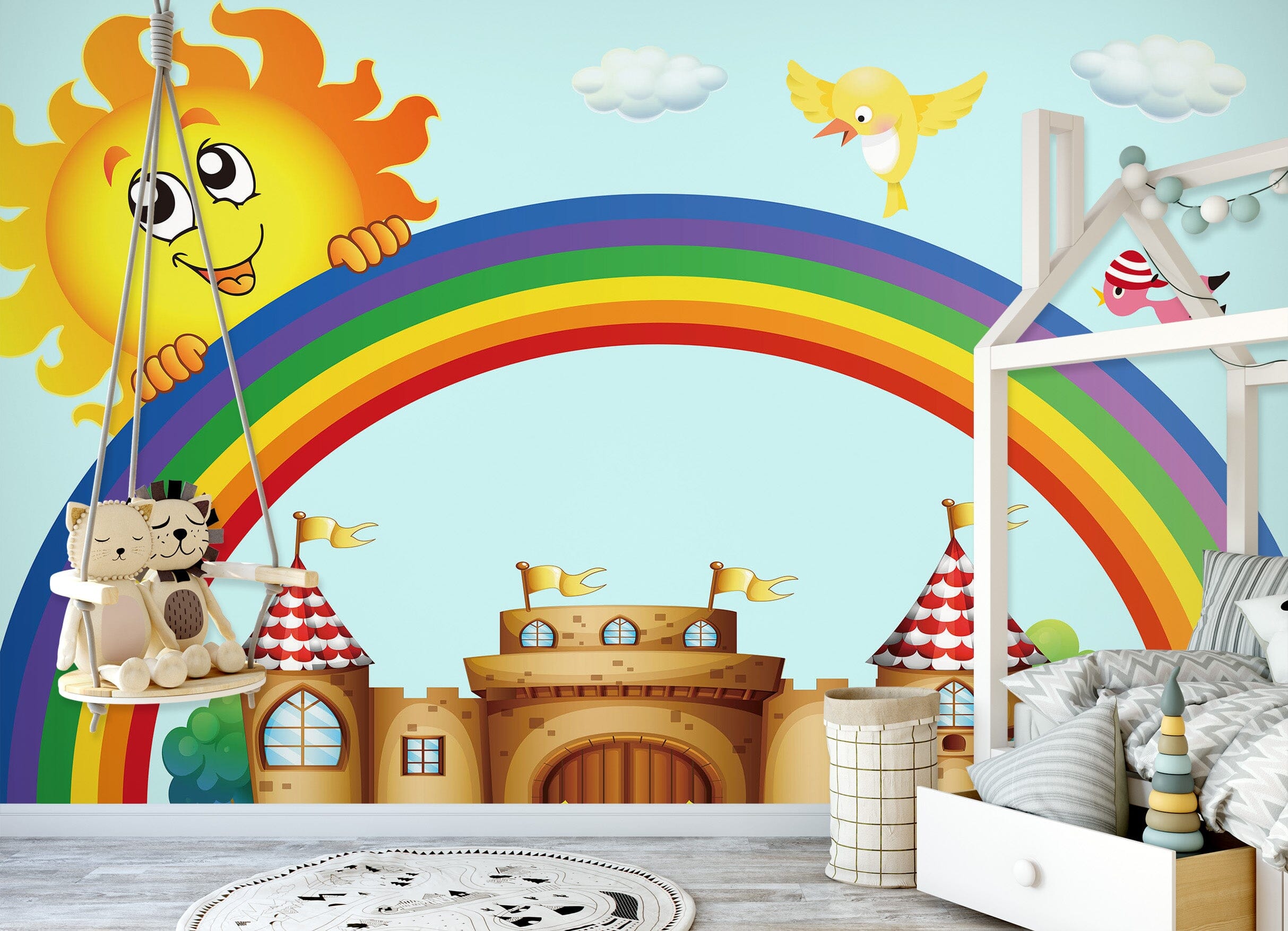 3D Sun Rainbow 1673 Wall Murals Wallpaper AJ Wallpaper 2 