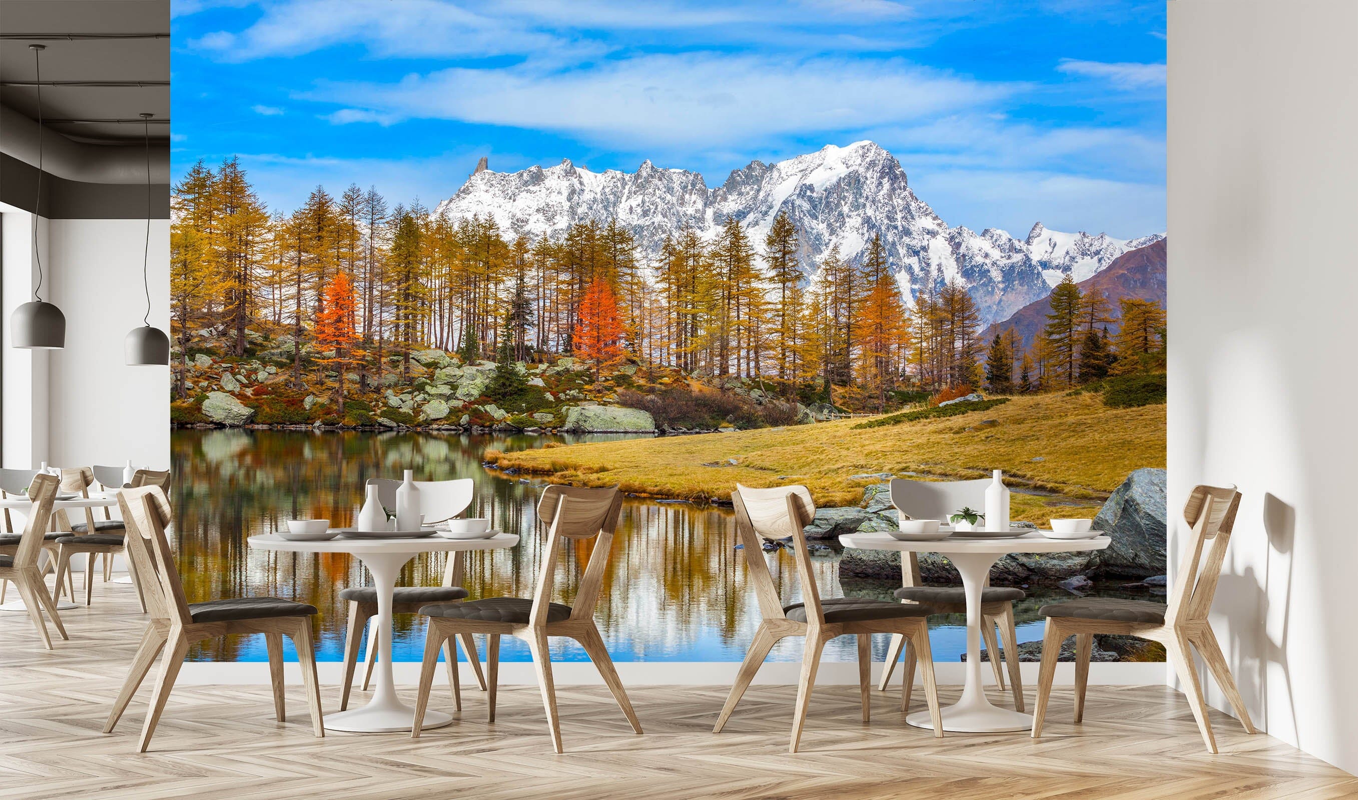 3D Forest Lake 1408 Marco Carmassi Wall Mural Wall Murals Wallpaper AJ Wallpaper 2 