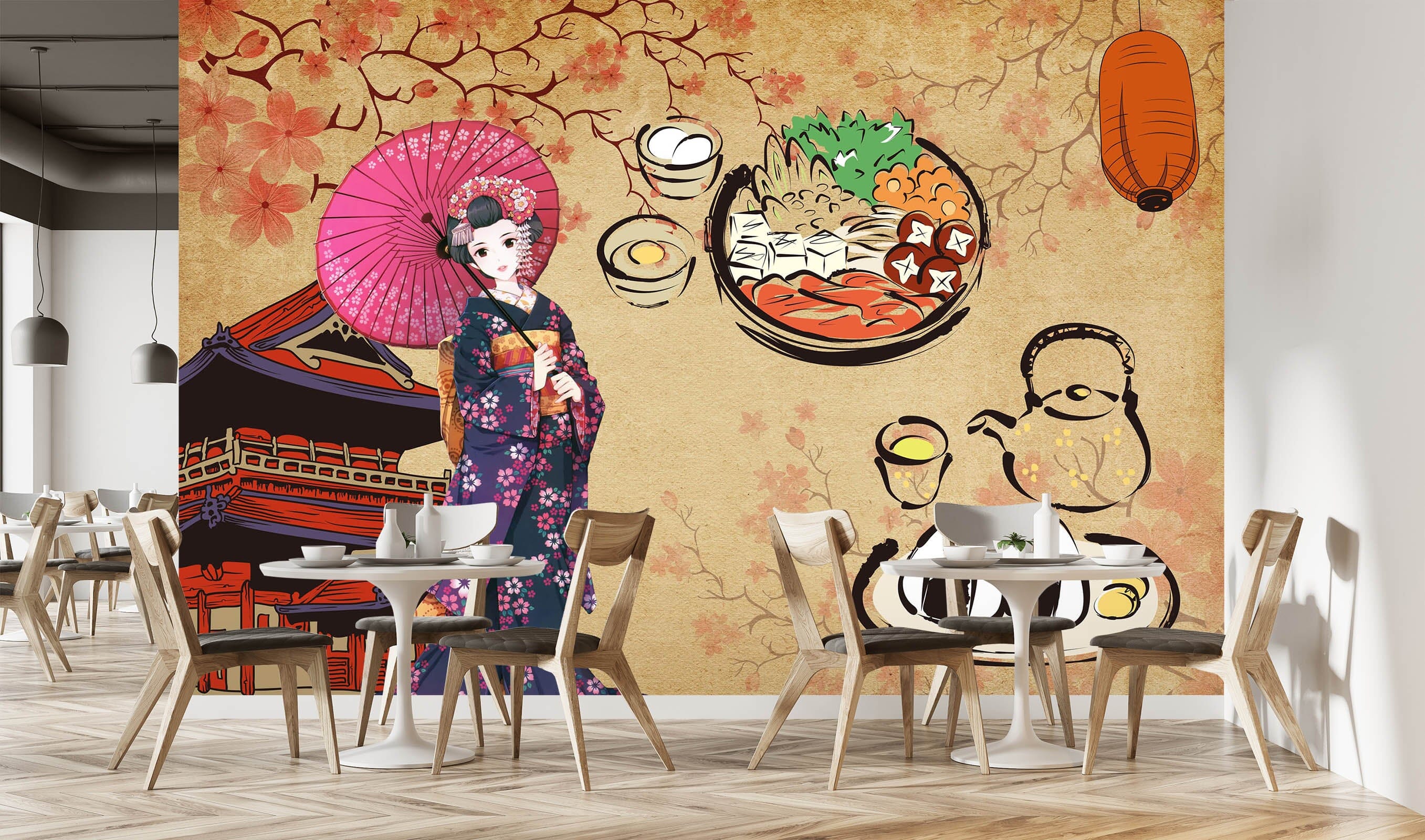 3D Kimono Beauty 031 Wall Murals Wallpaper AJ Wallpaper 2 